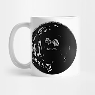 Black Parsley Moon Face Mug